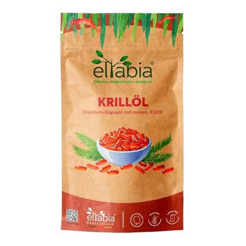 Cápsulas de aceite de krill, 1000 unidades, alta dosis diaria de 1500 mg