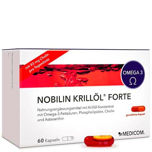 Medicom Aceite de krill Nobilin Omega 3 Plus, ácidos grasos omega-3 de alta calidad