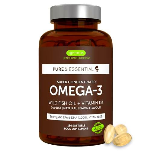 Omega 3 de Aceite de Pescado Salvaje con Vitamina D 3