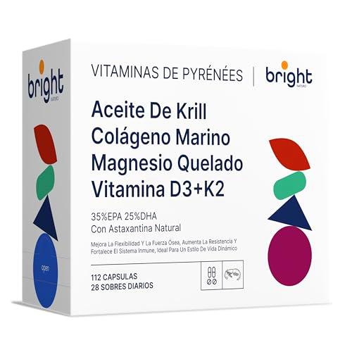 Gestión de la Longevidad | Vitamina D3 y K2 4000 UI + Magnesio Omega 3 Krill Colágeno