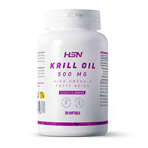 Krill Oil de HSN | Aceite de Krill 500mg | Fuente de Omega 3 (DHA