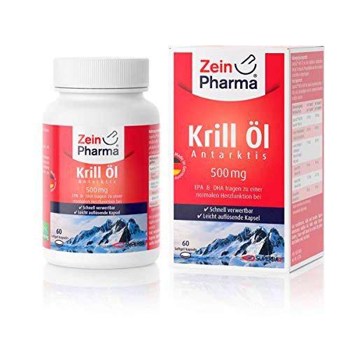 Zein Pharma El aceite de krill antártico, 500mg - 60 caps