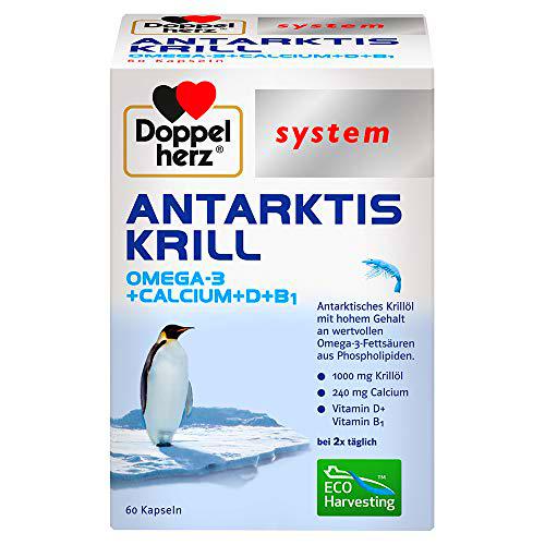 Doppelherz System Antarktis Krill Kapseln, 60 pzas Cápsulas