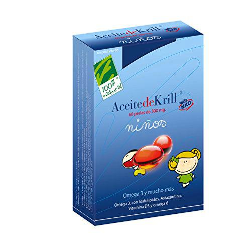 100% natural Aceite de Krill para Niños - 60 Cápsulas