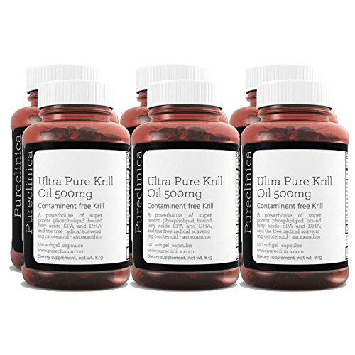Aceite de Kril Ultra Puro 500mg x 720 cápsulas (6 frascos)