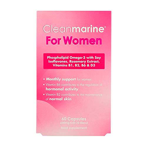 Cleanmarine Krill Oil for Women - 60 x 600mg Gelcaps