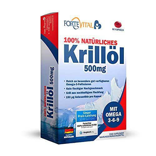 ForteVital® Olio di Krill 500mg Premium con Omega 3