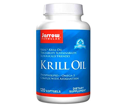Jarrow Formulas, Krill Oil, 600mg, con Omega-3 y Astaxantina