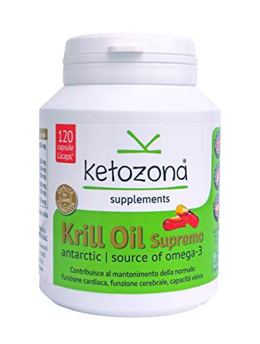 Ketozona Aceite de Krill Antártico Puro - Suplemento de Omega-3 EPA DHA