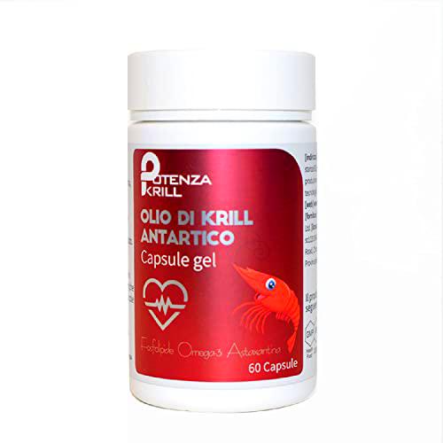 Potenza Krill - Aceite puro de krill antártico - 60 cápsulas blandas (100 g)