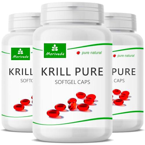 MoriVeda PURE Antarctic Krill Oil Cápsulas 500mg, 3x 90 Cápsulas krill.es