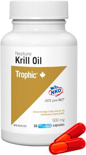 Trophic Aceite de Krill Neptuno 500 mg 60 Cápsulas 60 g