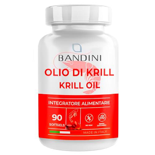 Bandini® Aceite de Krill en 90 Cápsulas Softgel - Aceite de Krill Puro Antártico 1000mg